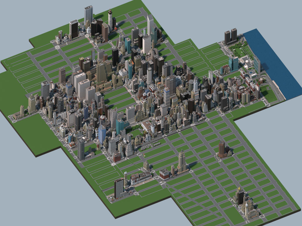 Midtown Manhattan, New York City (DOWNLOAD V2.6) Minecraft Map